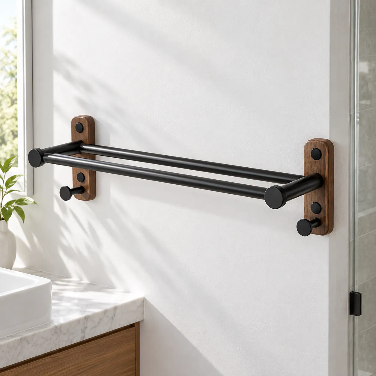Rowan Double Towel Rail